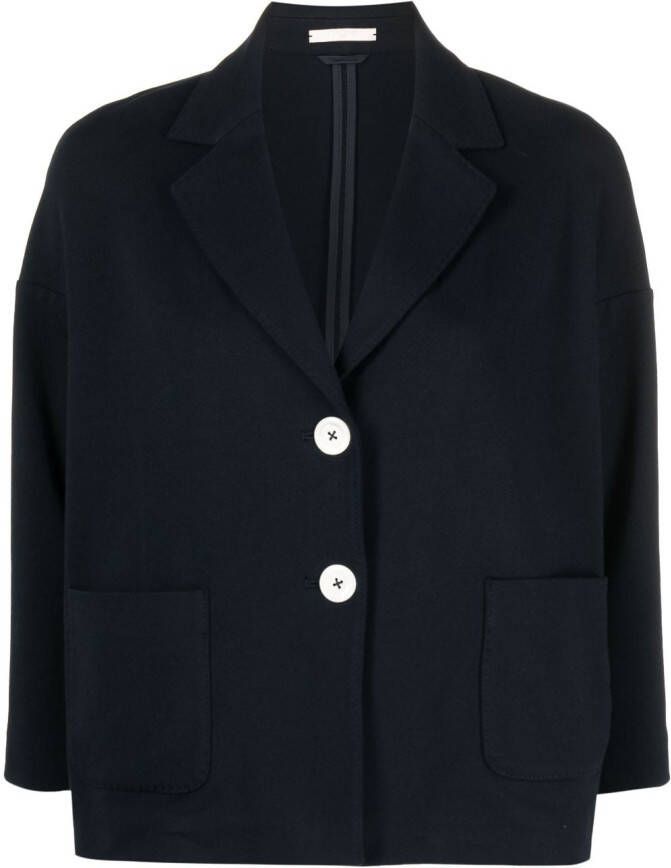 Circolo 1901 Blazer met cropped mouwen Blauw