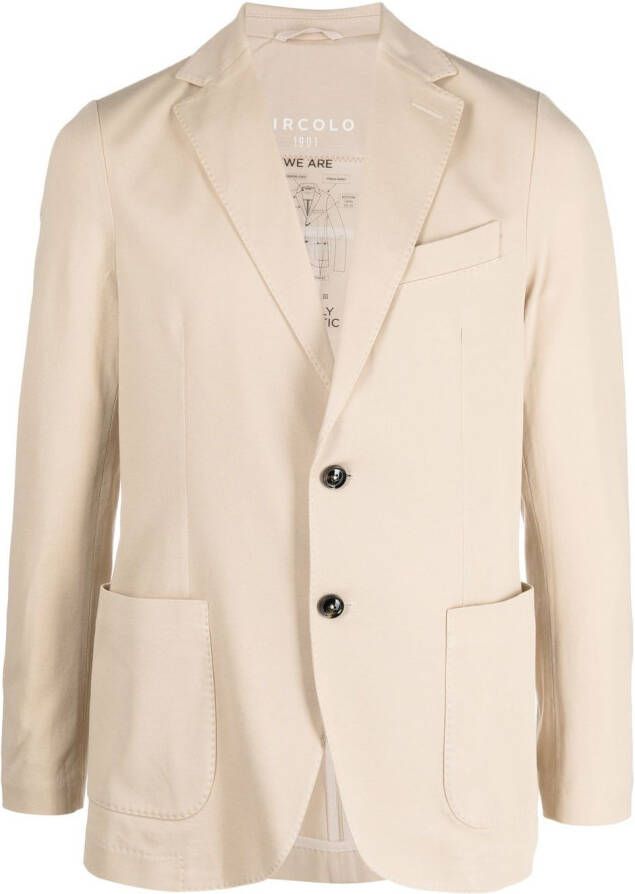 Circolo 1901 Blazer met enkele rij knopen Beige