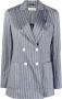Circolo 1901 Blazer met krijtstreep Blauw - Thumbnail 1