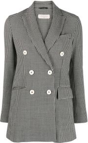 Circolo 1901 Geruite blazer Zwart - Thumbnail 1