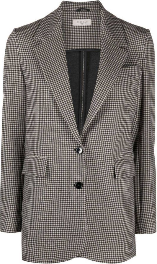 Circolo 1901 Geruite blazer Zwart