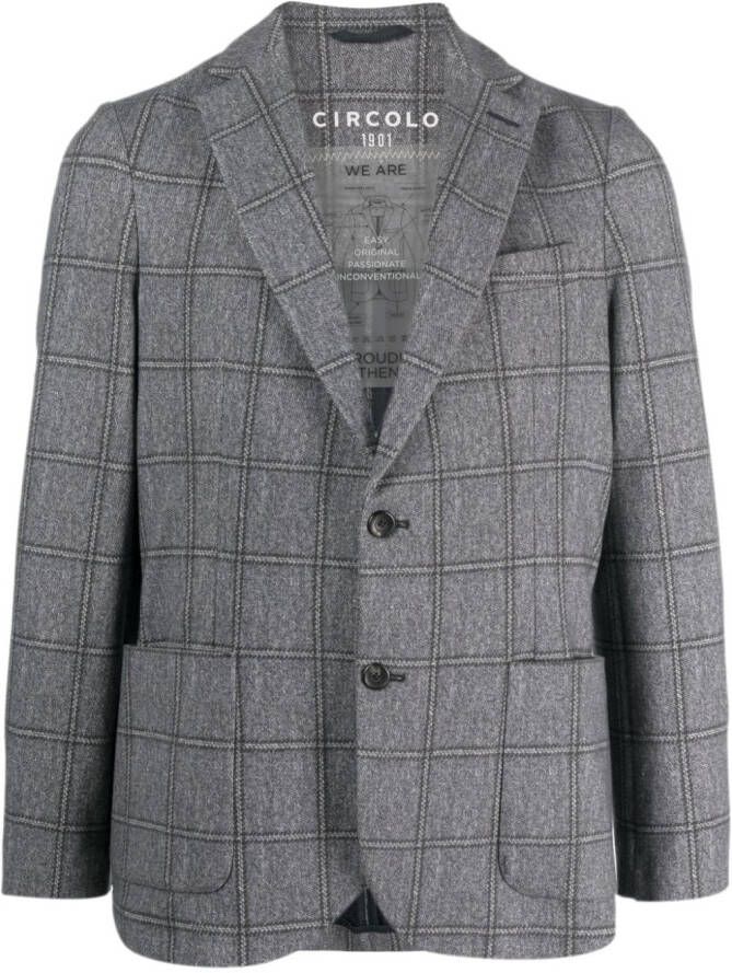 Circolo 1901 Blazer met enkele rij knopen Blauw