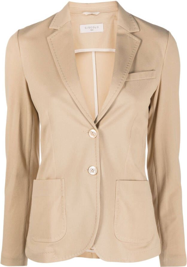 Circolo 1901 Blazer met enkele rij knopen Beige