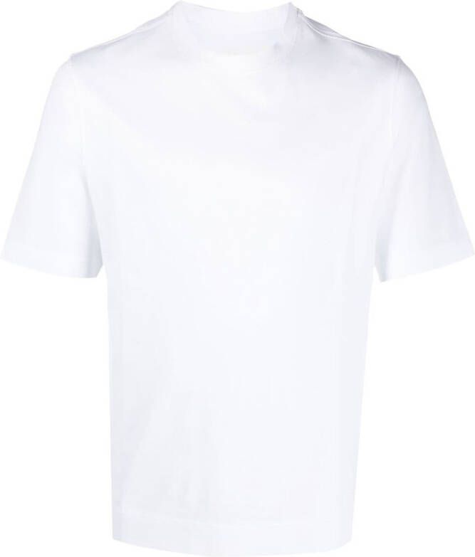 Circolo 1901 T-shirt met piqué weving Wit