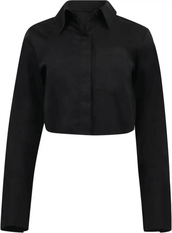 Citizens of Humanity Bea cropped blouse Zwart