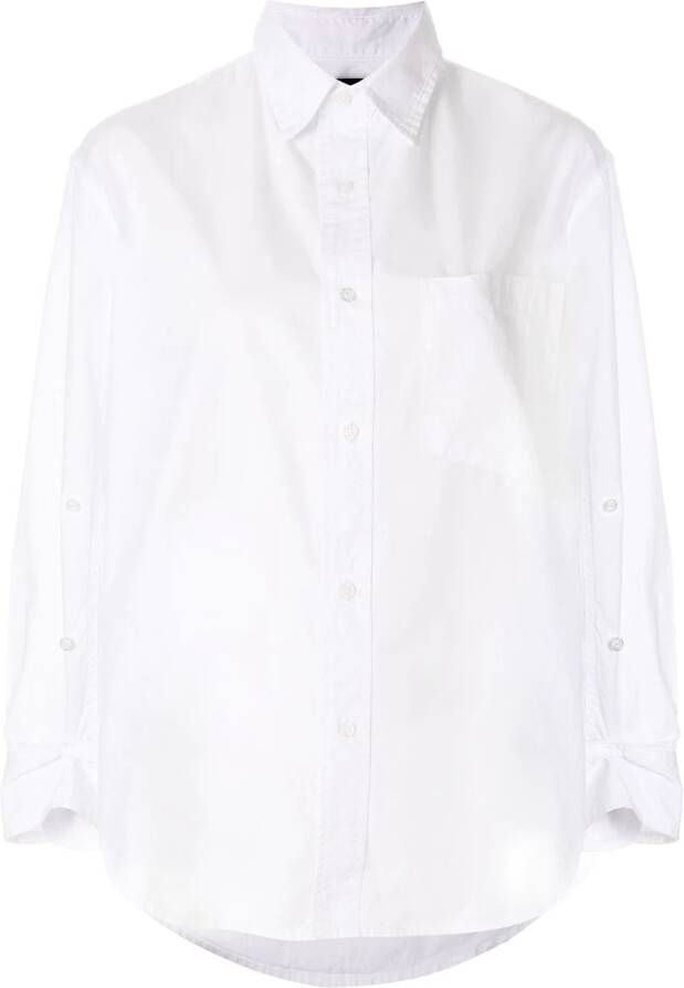 Citizens of Humanity buttoned sleeves shirt Wit