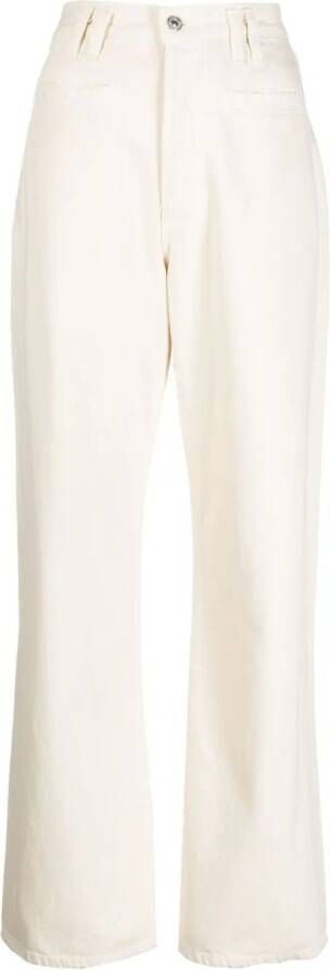 Citizens of Humanity Jeans met wijde pijpen Wit