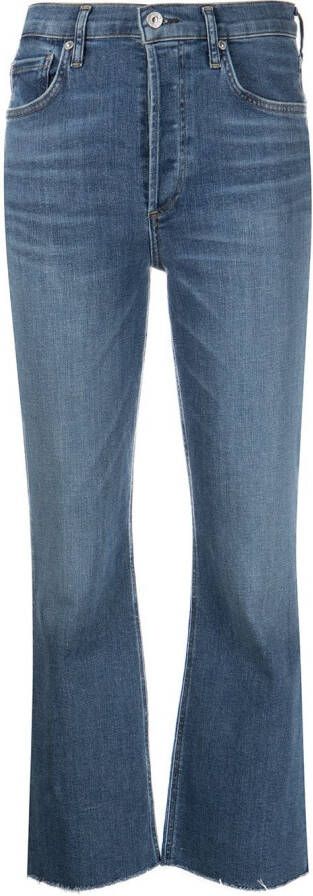 Citizens of Humanity Jeans met gerafelde afwerking Blauw