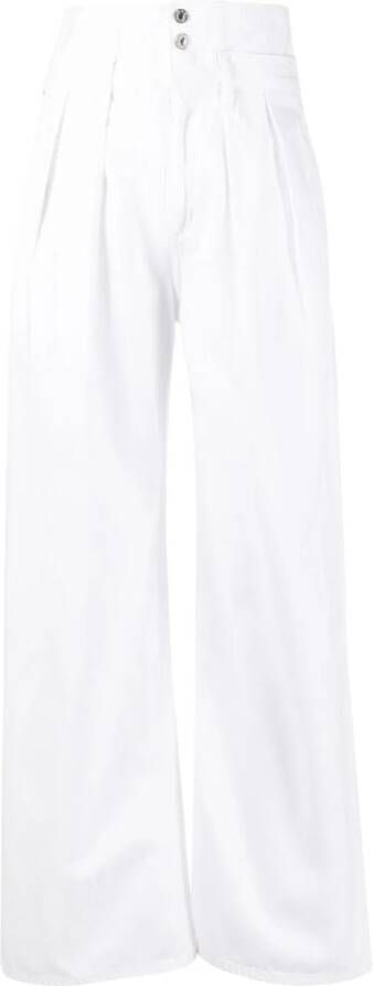 Citizens of Humanity Jeans met wijde pijpen Wit