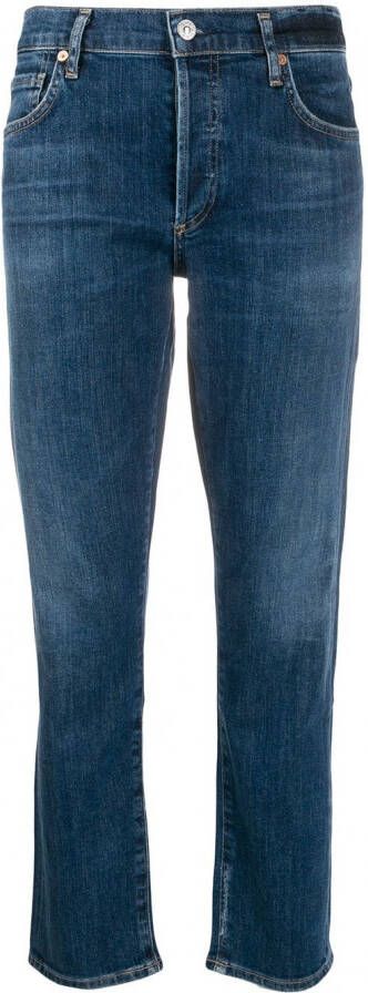 Citizens of Humanity Straight jeans dames katoen polyurethaan 31 Blauw