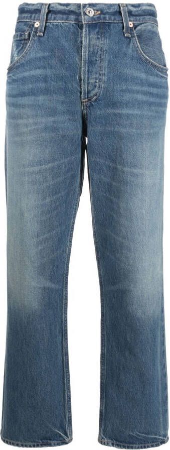 Citizens of Humanity High waist straight jeans Blauw