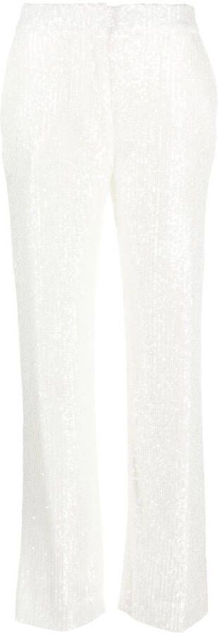 Claudie Pierlot Broek verfraaid met pailletten Wit