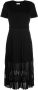 Claudie Pierlot Gedraaide midi-jurk Zwart - Thumbnail 1