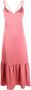 Claudie Pierlot Midi-jurk met gevlochten bandje Roze - Thumbnail 1