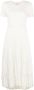 Claudie Pierlot Gedraaide midi-jurk Beige - Thumbnail 1