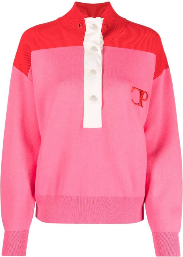 Claudie Pierlot Sweater met colourblocking Roze