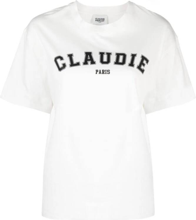 Claudie Pierlot T-shirt met korte mouwen Wit