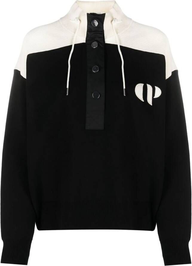 Claudie Pierlot Trui met knopenbies Zwart