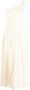 Cloe Cassandro Tara one-shoulder midi dress Wit - Thumbnail 1