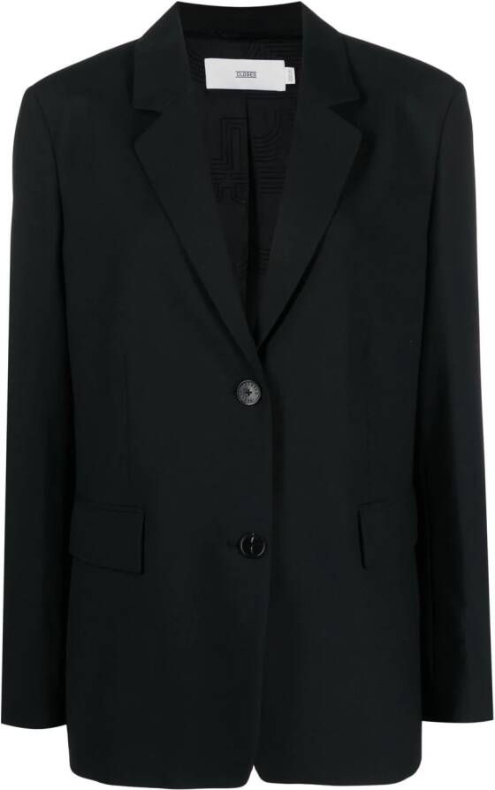 Closed Blazer met enkele rij knopen Zwart