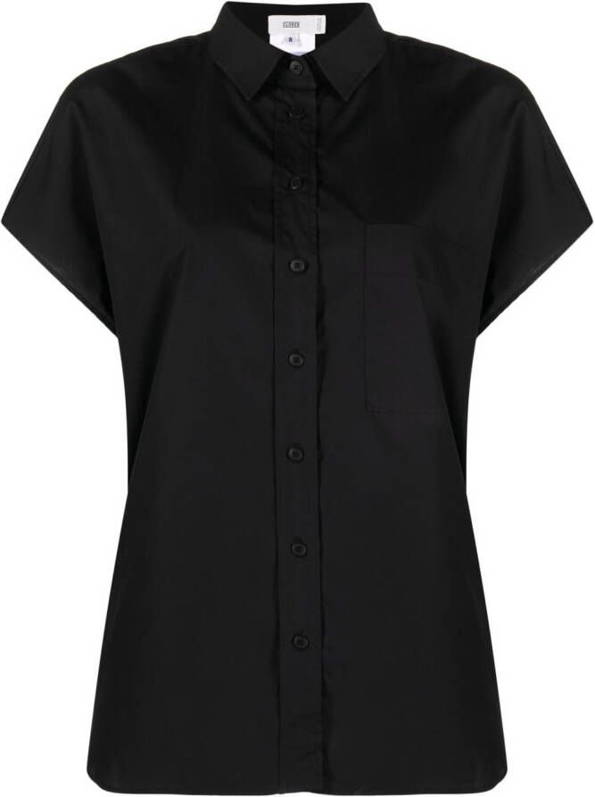 Closed Button-up blouse Zwart