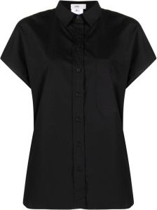 Closed Button-up blouse Zwart