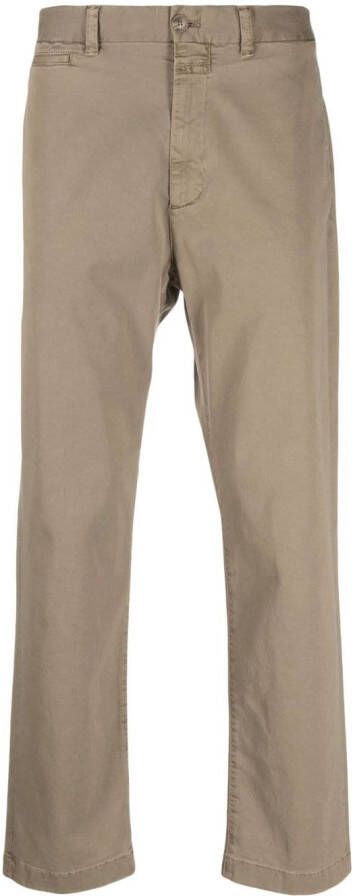 Closed Cropped broek Beige