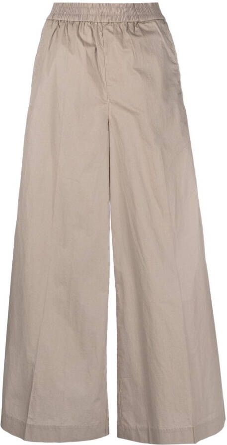 Closed Broek met elastische taille Beige