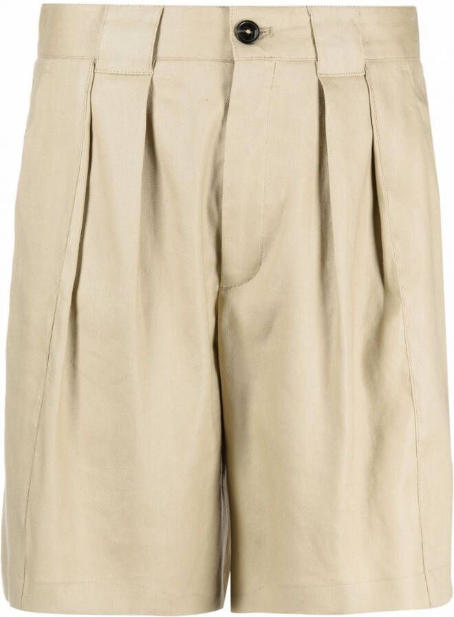 Closed Geplooide shorts Groen