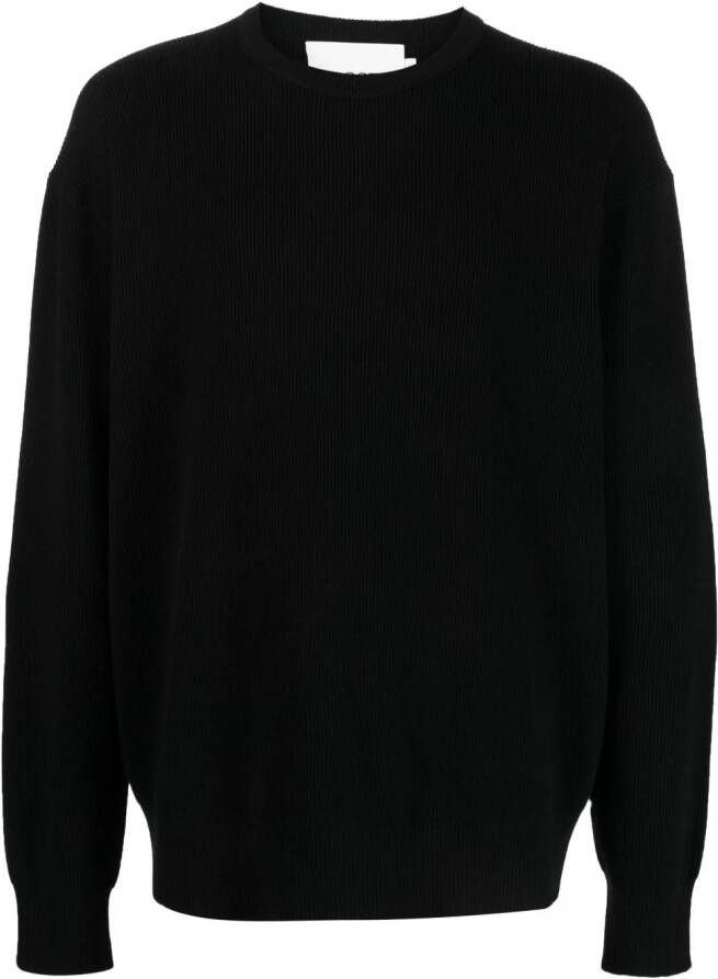 Closed Ribgebreide sweater Zwart