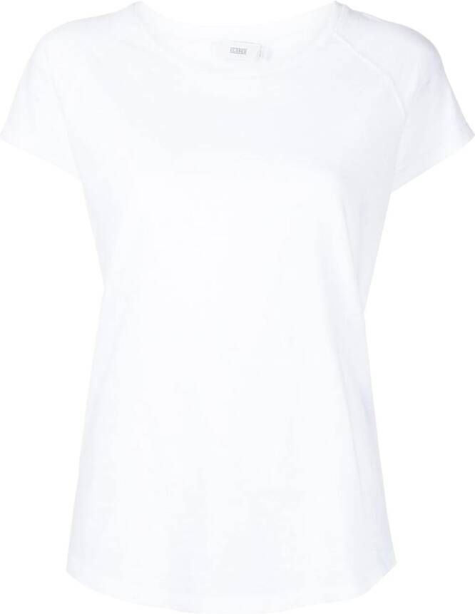 Closed T-shirt met ronde hals Wit