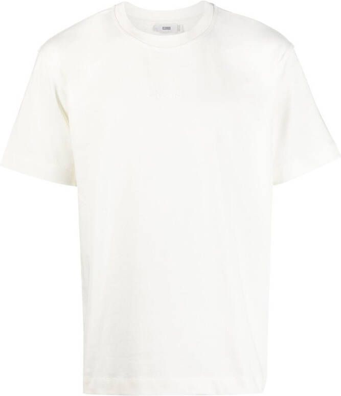 Closed T-shirt van biologisch katoen Wit