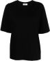 Closed Blouse met wijde mouwen Zwart - Thumbnail 1