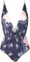 Clube Bossa Badpak met print Blauw - Thumbnail 1