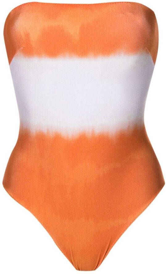 Clube Bossa Badpak met tie-dye print Oranje