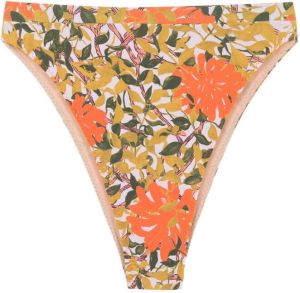 Clube Bossa Bikinislip met bloemenprint Oranje