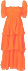 Clube Bossa Gelaagde midi-jurk Oranje