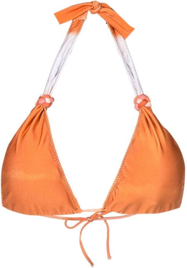 Clube Bossa Gevlochten bikinitop Oranje
