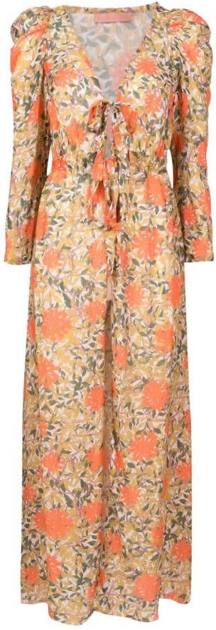 Clube Bossa Maxi-jurk met bloemenprint Oranje