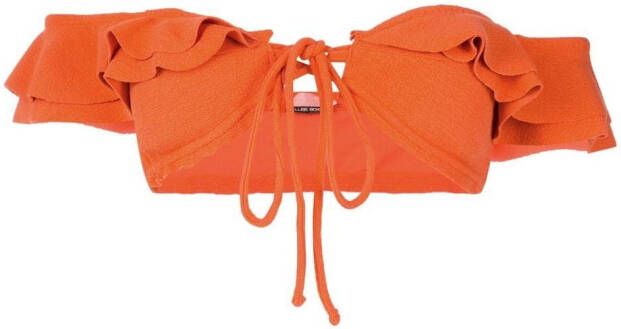 Clube Bossa Off-shoulder bikinitop Oranje