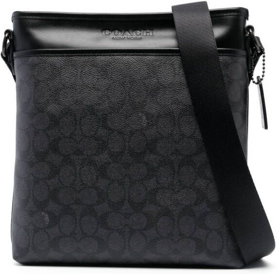 Coach Gotham schoudertas met monogramprint Grijs