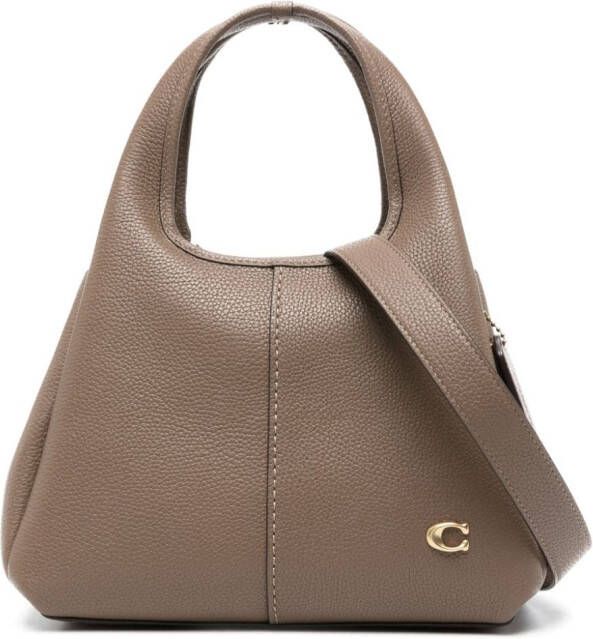 Coach Lana leren shopper Bruin