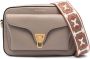 Coccinelle Beat leren crossbodytas Beige - Thumbnail 1