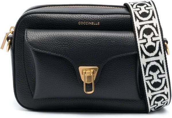 Coccinelle Beat leren crossbodytas Zwart