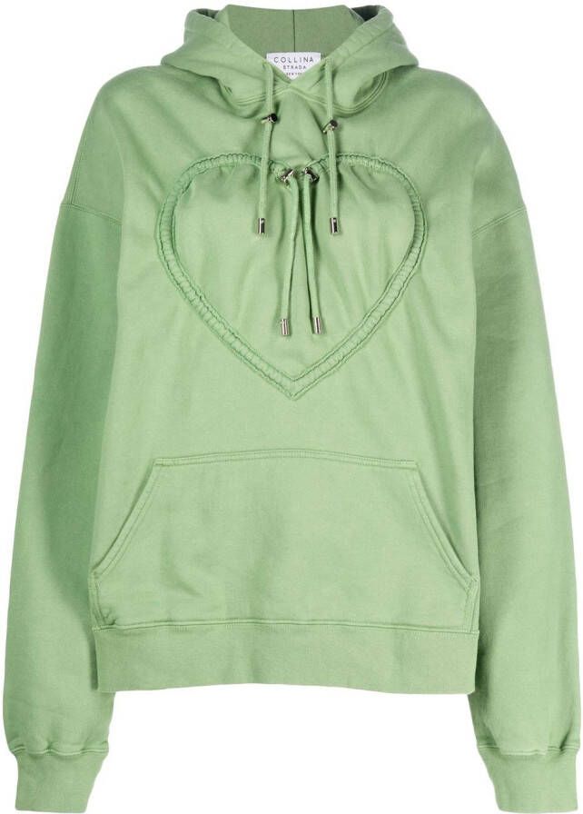 Collina Strada Hoodie met trekkoord Groen