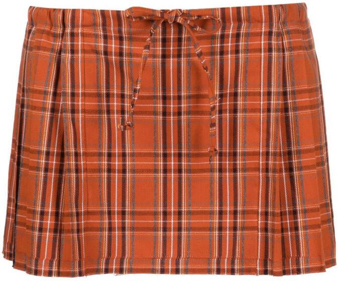 Collina Strada Mini-rok met trekkoord Oranje