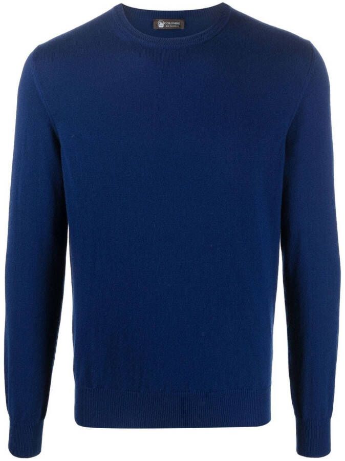 Colombo Fijngebreide trui Blauw