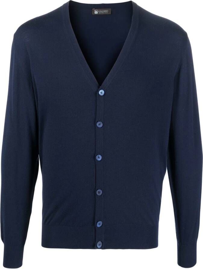 Colombo Gebreid vest Blauw