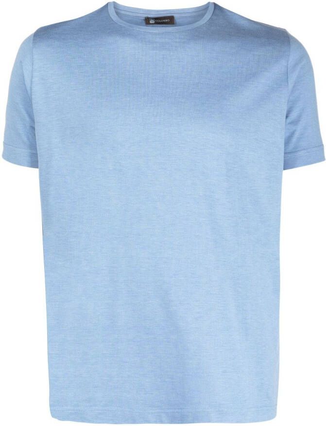 Colombo Zijden T-shirt Blauw