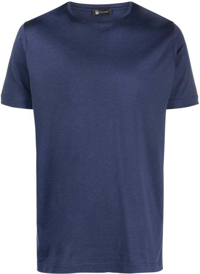 Colombo Zijden T-shirt Blauw